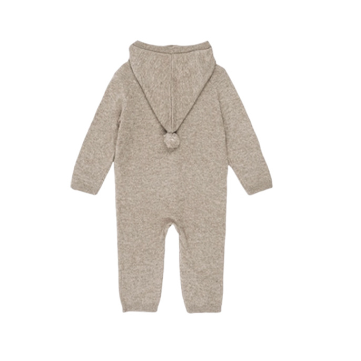 Baby Knit Romper - Nordic Style Hooded Jumpsuit for Infant Winter Wear