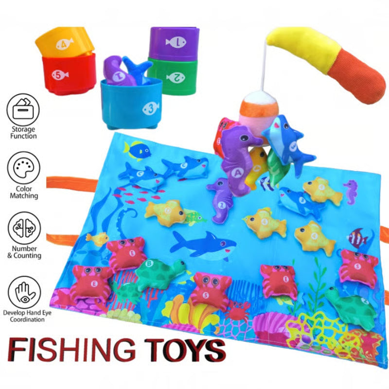 22 Pcs Toddler Fishing Toys Montessori Toys for 1 Year Old Boy Girl Birthday Gift