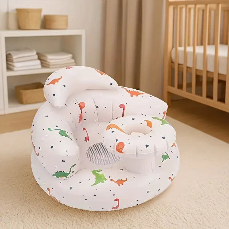 Inflatable Baby Chair with Tray - Soft Bath & Feeding Seat for Toddlers (Ideal Christmas Gift)