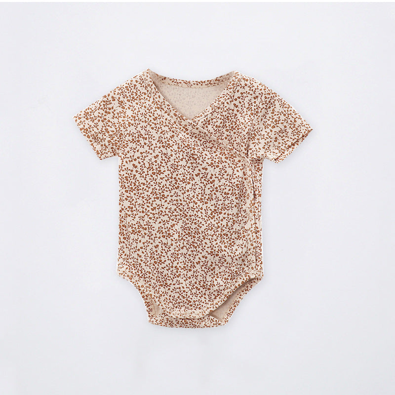Cotton Baby Bodysuit - Short Sleeve Summer Romper for Infant Boys Girls
