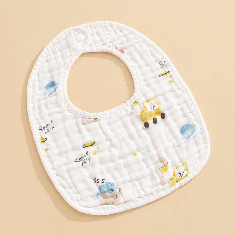 5 PCS U-Shaped Baby Bibs Drool Towels