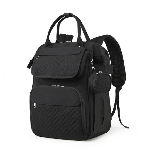 Multifunction Diaper Bag Backpack with Changing Pad & Stroller Straps & Pacifier Case