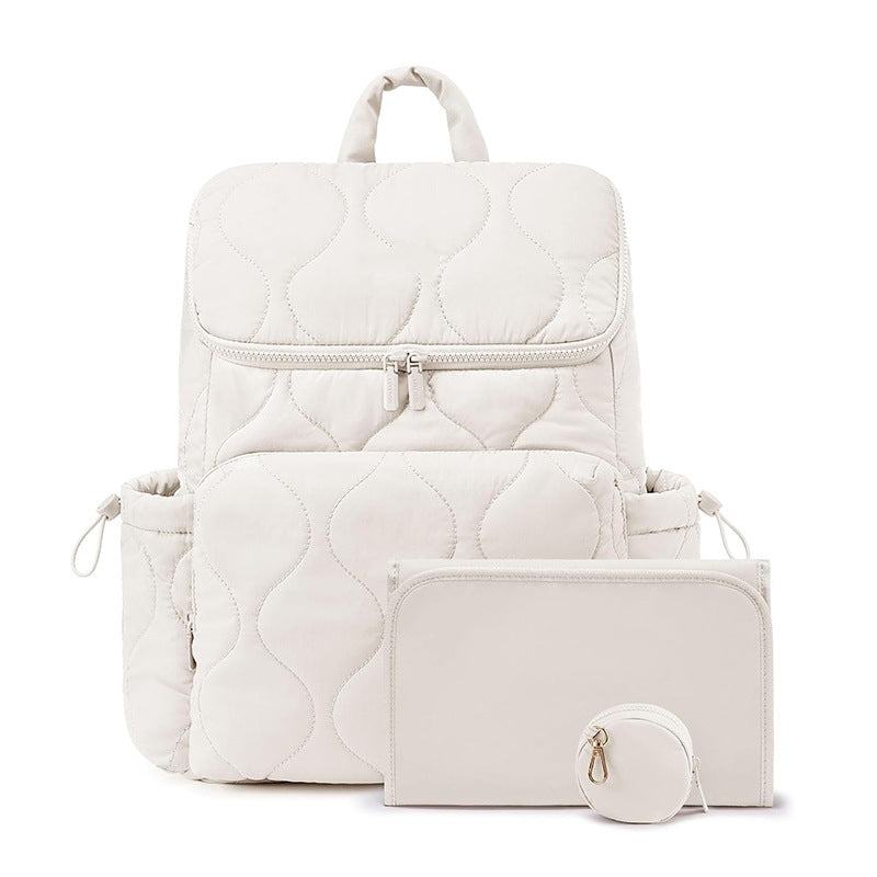 Trendy Lightweight Diaper Bag Backpack – with Changing Pad, Insulated Pockets & Pacifier Case