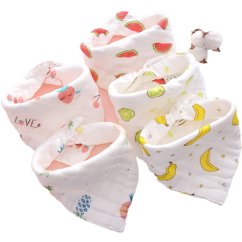 5PCS Newborn Baby Bibs, 100% cotton