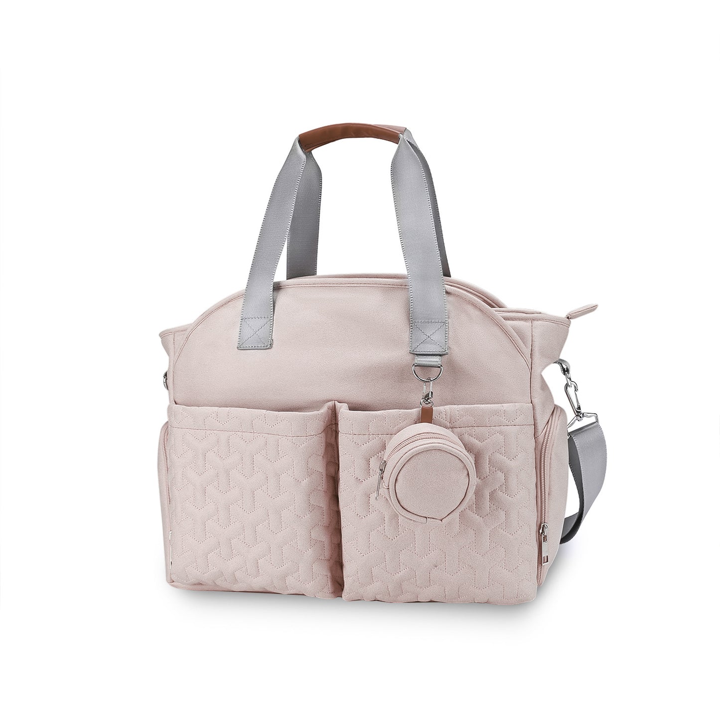 Breast Pump Bag with Pacifier Case – Large Capacity Mommy Bag, Insulated Bottle Pockets & Waterproof Design