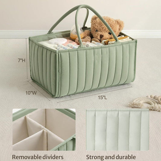 Premium Diaper Bag Tote - Multifunctional Mommy Bag with Modular Organizers