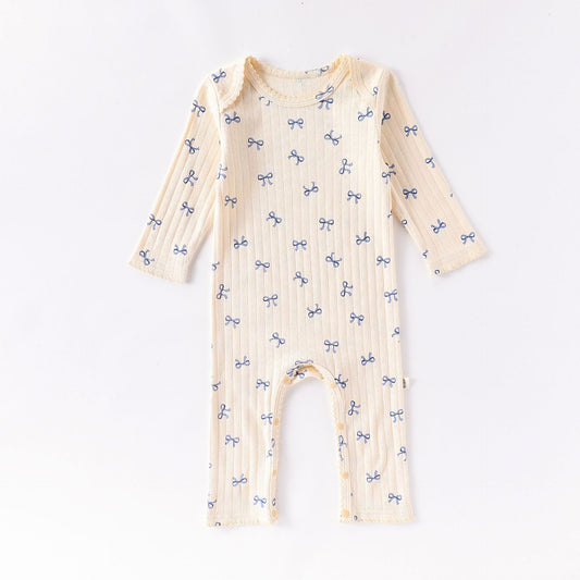 Baby Long Sleeve Romper - 100% Cotton Bodysuit for Daily Wear
