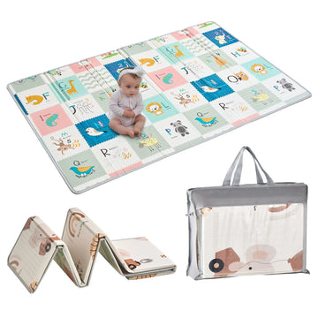 51"x79" Baby Play Mat Kids Crawling Soft Activity Floor Playmat 2 Side