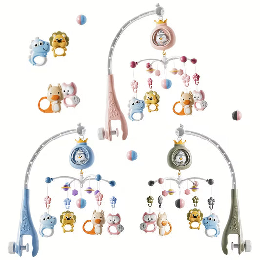 Interactive Penguin Mobile - Stimulating Baby Mobile with Soft Light & Music