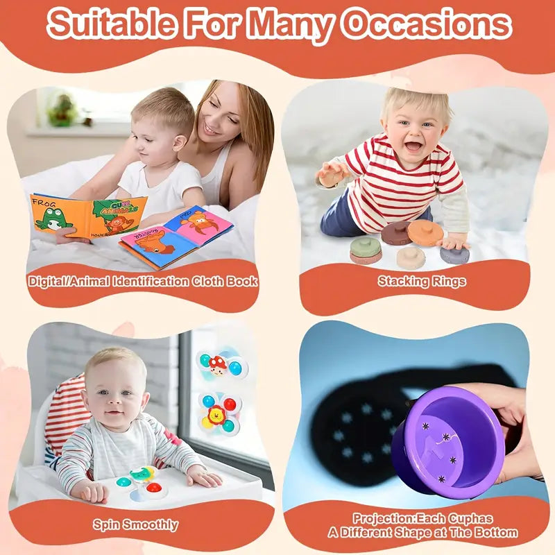 2025 New 6-in-1 Baby Toy Set, Ideal Baby Enlightenment Gift, Perfect For Birthdays/Christmas Of Kids Aged 0-4.