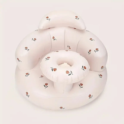 Inflatable Baby Chair with Tray - Soft Bath & Feeding Seat for Toddlers (Ideal Christmas Gift)