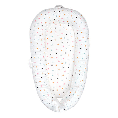 Baby Lounger Cover Portable Newborn Lounger Seat Cover, Reversible Infant Nest, Durable and Machine Washable, Adjustable Lounger for Babies