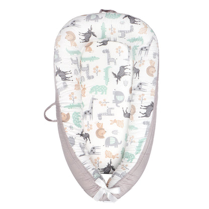 Baby Lounger Cover Portable Newborn Lounger Seat Cover, Reversible Infant Nest, Durable and Machine Washable, Adjustable Lounger for Babies