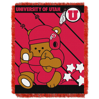 OFFICIAL Collegiate "Half Court" Baby Woven Jacquard Throw