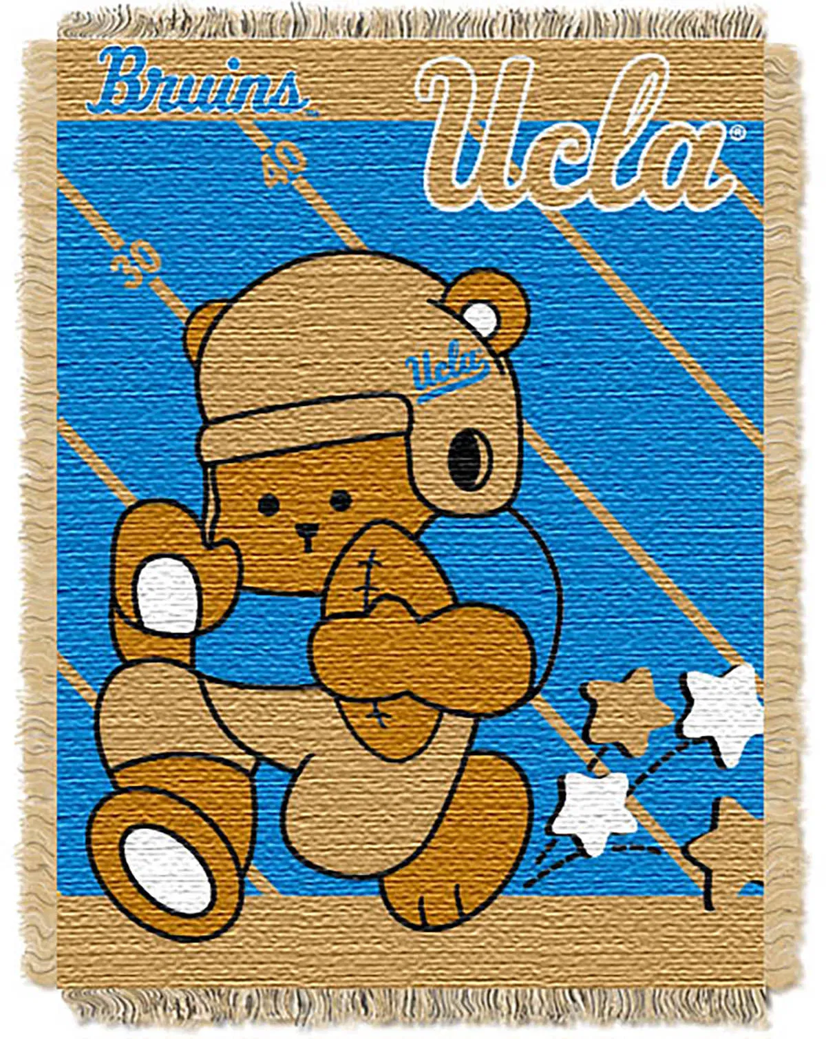 OFFICIAL Collegiate "Half Court" Baby Woven Jacquard Throw