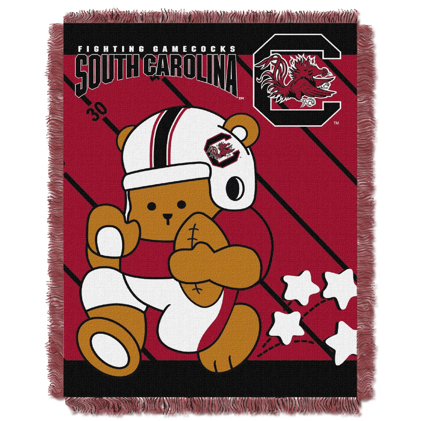 OFFICIAL Collegiate "Half Court" Baby Woven Jacquard Throw