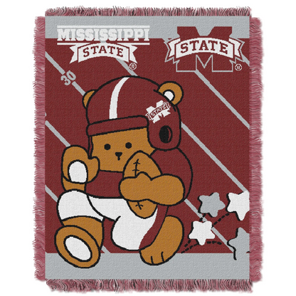 OFFICIAL Collegiate "Half Court" Baby Woven Jacquard Throw