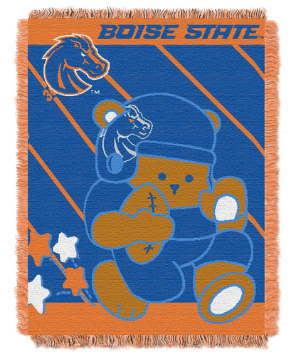 OFFICIAL Collegiate "Half Court" Baby Woven Jacquard Throw
