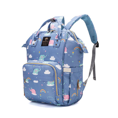 Cute Mult Diaper  Diaper Bags Backpack ,Waterproof Maternity  with USB Charging Port Stroller Straps