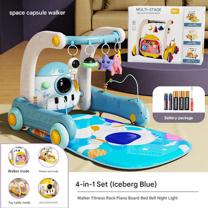 Baby Play Mat Activity Gym, Baby Kick Play Piano Gym Mat Music Light, Tummy Time Toy Mat