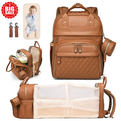 Diaper Bag Backpack with Changing Station, Large Capacity, Newborn Essentials Must Haves