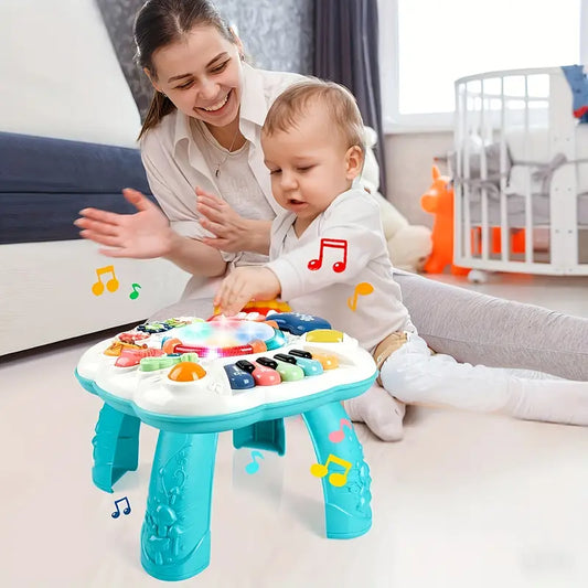 Musical Play Table - Interactive Toddler Activity Center for Cognitive Development
