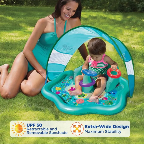 Baby Splash Play Mat with Canopy | Safe & Fun First Water Experience