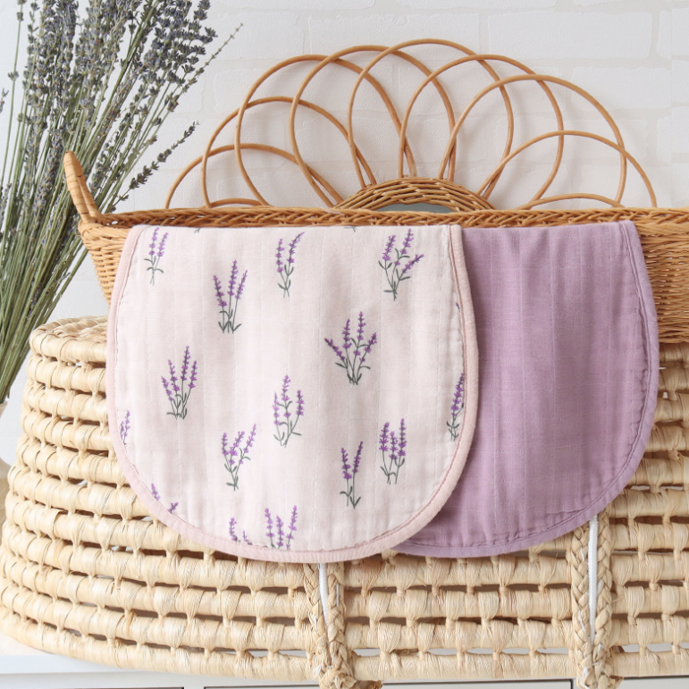 3PCS 6-Layer Gauze Drool Bibs Burp Cloths For Babies