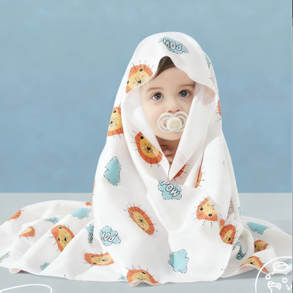 3-Pack Baby Muslin Swaddle Blankets - Ultra Soft Cotton Receiving Blankets