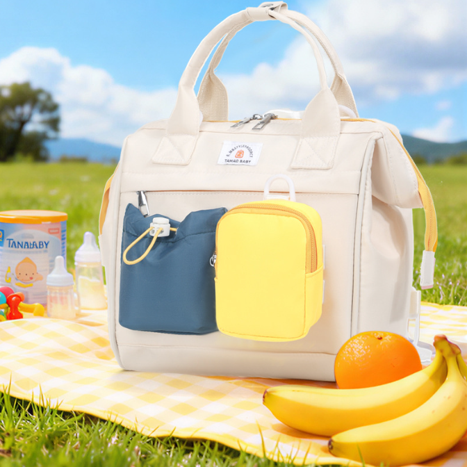 3-in-1 Convertible Diaper Bag - Small Lightweight Mommy Backpack with Removable Pouch, Multi-Function Tote for Baby & Toddler
