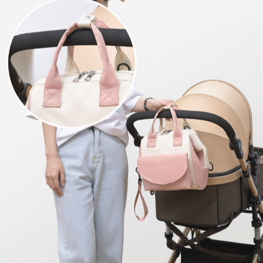 Lightweight Detachable Diaper Bag Backpack -4-in-1 Mommy Bag with Stroller Straps, Waterproof Large Capacity Baby Travel Tote