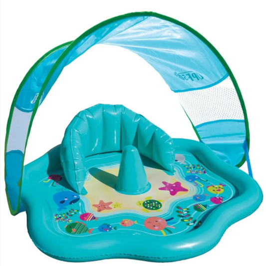 Baby Splash Play Mat with Canopy | Safe & Fun First Water Experience