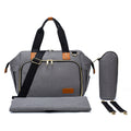 4-in-1 Baby Travel Bag with Changing Station – Includes Diaper Pad & Insulated Bottle Holder, Multifunctional Stroller & Luggage Bag, Water-Resistant Crossbody