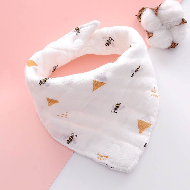 5PCS Newborn Baby Bibs, 100% cotton