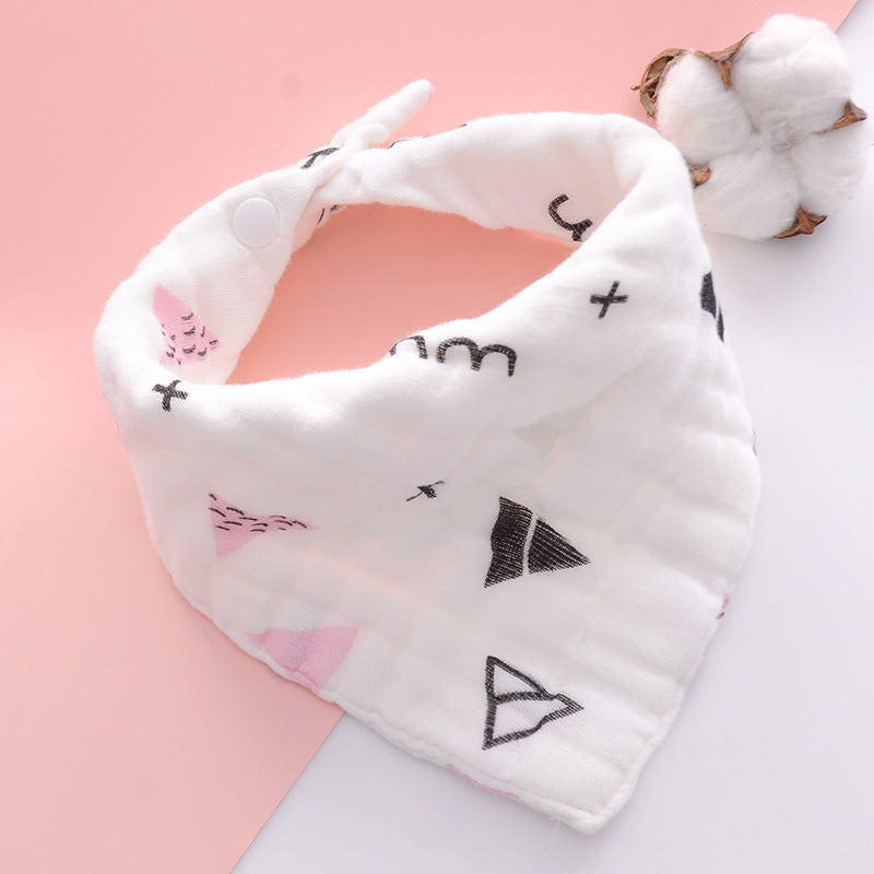 5PCS Newborn Baby Bibs, 100% cotton