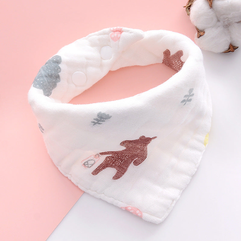 5PCS Newborn Baby Bibs, 100% cotton