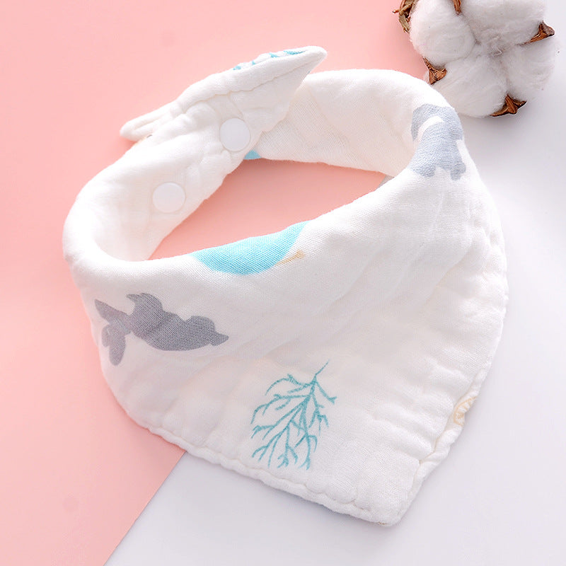 5PCS Newborn Baby Bibs, 100% cotton