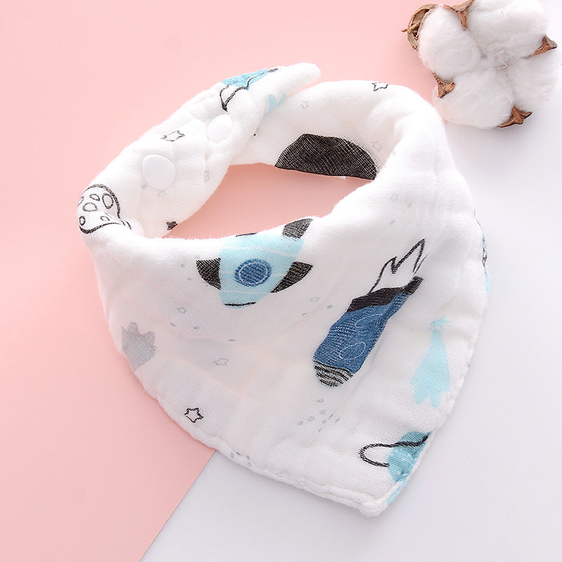 5PCS Newborn Baby Bibs, 100% cotton