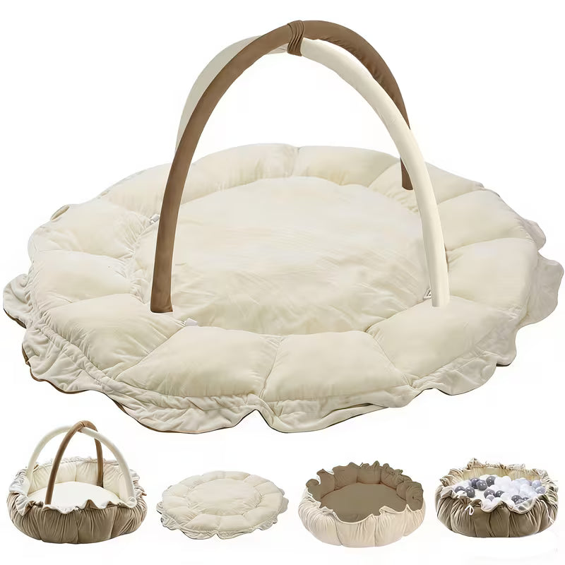 5-in-1 Cloud Plus Baby Play Gym | Ultra Plush Tummy Time Mat