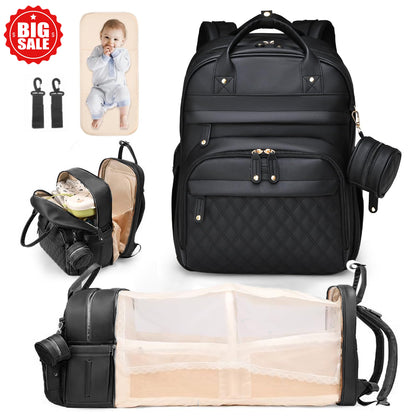 Diaper Bag Backpack with Changing Station, Large Capacity, Newborn Essentials Must Haves