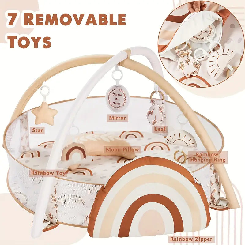 6-in-1 XL Large Baby Gym & Ball Pit, Combination Baby Activity Gym  6-12 Months