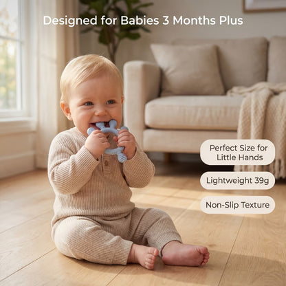 Baby Teething Toys, Baby Care Rings, Food Grade Teething Gel, BPA Free, Children's Gifts, Newborn Accessories