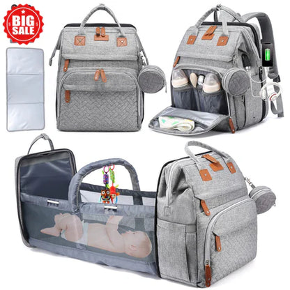 Diaper Bag Backpack with Changing Station, Large Capacity, Newborn Essentials Must Haves