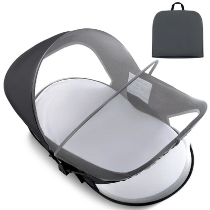 Portable Baby Travel Bassinet with Mosquito Net & Sunshade – Lightweight Foldable Crib for Indoor & Outdoor Use