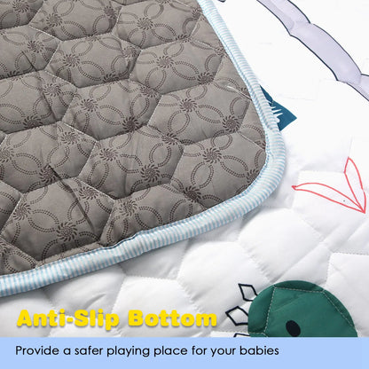 Baby Play Mat Non-Slip Baby Crawling Mat Foldable Playpen Mat Machine Washable for Newborns Infants Babies Toddlers