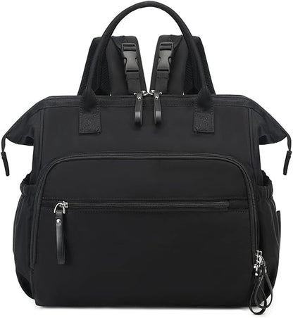 Large Diaper Bag Tote, 14 Pockets Stylish Baby Bag with Stroller Clips and 3 Insulated Pockets, Baby Shower Essentials