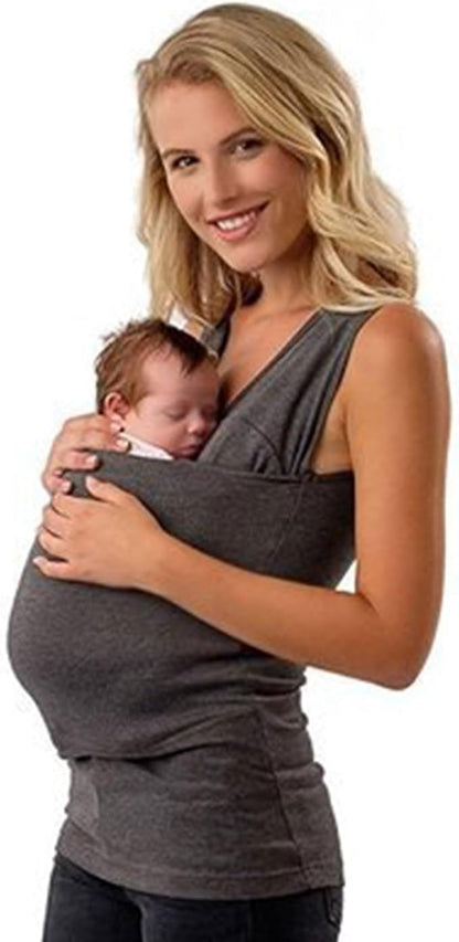 Dad and Mom Kangaroo Carrier Shirt Mens Top Women's Slim Tee Versatile Use Convenient Pockets T-Shirt