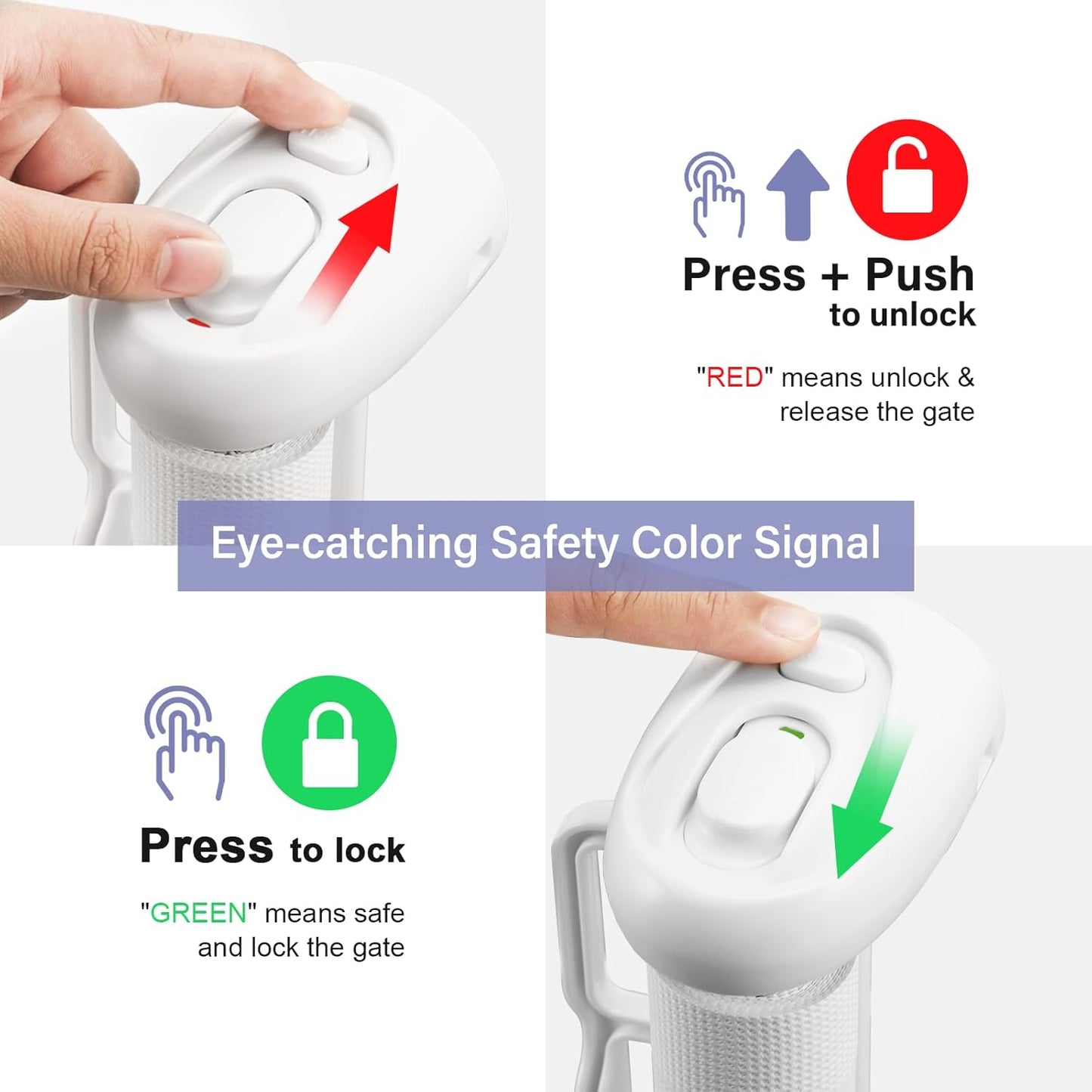 Baby Gate Retractable Gates for Stairs, Mesh Dog Gate for The House, Long Child Safety Gates for Doorways, Hallways, Cat Gate Indoor/Outdoor