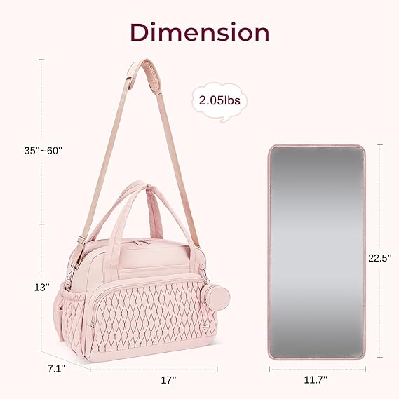 Tote Diaper Bags, Travel Crossbody Large Capacity Hospital Bag for Women Labor Delivery with Pacifier Case