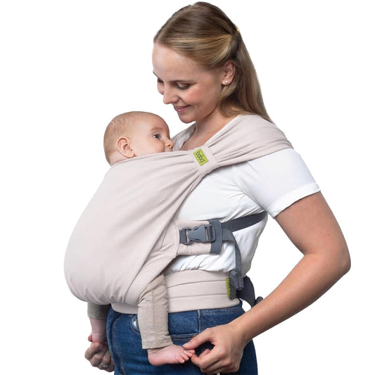 Porte-bébé en écharpe–Porte-bébé en tissu pour nouveau-nés (3 à 16 kg) 